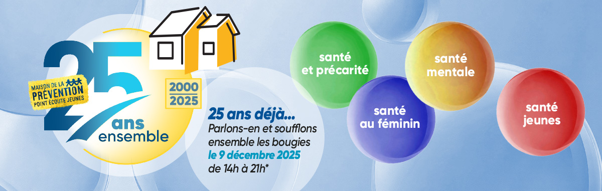 Les 25 ans de la Maison de la prévention - Point écoute jeunes
