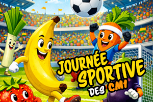 Journée sportive des CM1 avec la coopérative d'acteurs du Bois L'Abbé